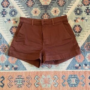 Everlane Brick Red Highwaisted Shorts